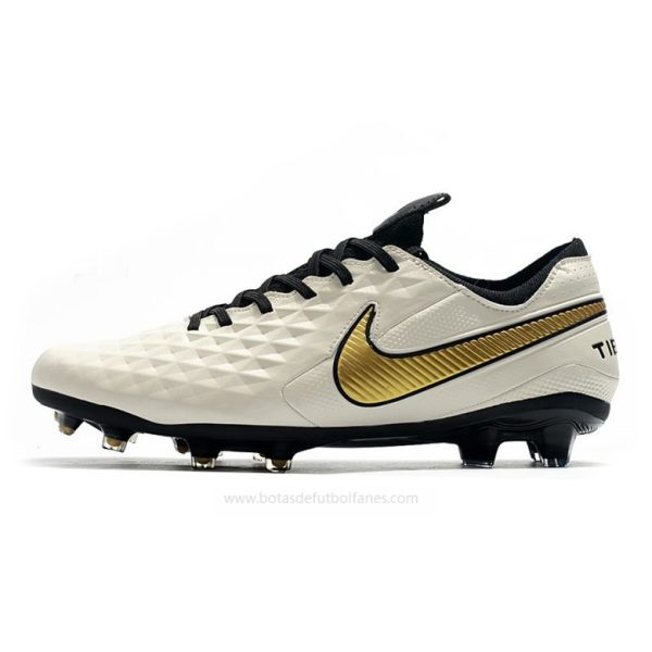 Nike Tiempo Legend Elite FG Blanco Oro Negro